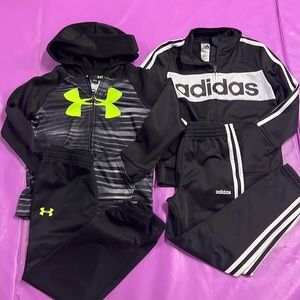1 Under Armour and 1 Adidas youth size 6 track outfits.